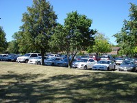 Parking lot filled with cars